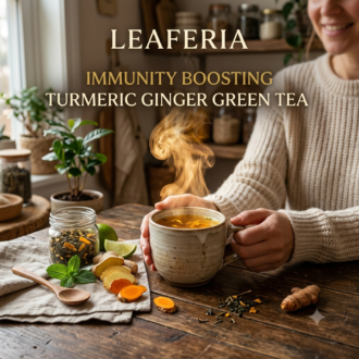 Immunity Boosting Turmeric Ginger Green Tea